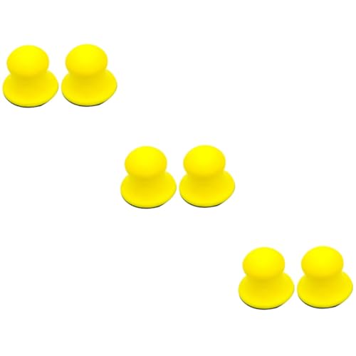 jojofuny 6 Pcs 3 Sanding Disc Automotive Sanding Blocks Hand Grinding Polishing Pad Sanding Pad Hook Backing Plate Cd Holder Scent for Artificial Flowers Circle Hooks Pu Bracket Sandpaper