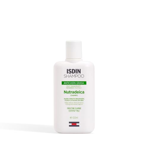 ISDIN Shampoo Nutradeica Antiforfora Grassa (200 ml) | Aiuta a Ridurre la Desquamazione, il Prurito e l'Eccesso di Sebo