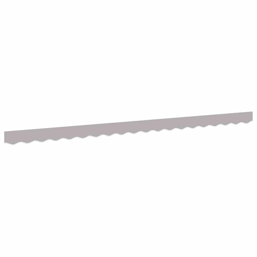 Markisenvolant 430 x 20 cm Hellgrau, Ersatz-Volant aus robustem Segeltuch, Rechteckige Markisenblende für Markisen auf Terrasse und Balkon, Moderne Ergänzung für den Außenbereich