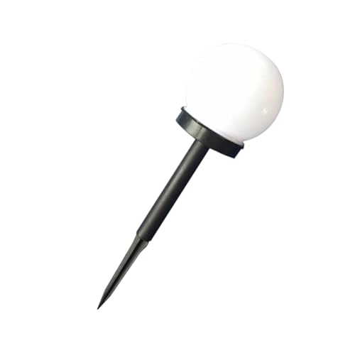Angoily 4 piezas Lámparas Solares LED para Jardín Bola Redonda Blanca Iluminación Exterior Césped Patio Energía Solar sin Cables