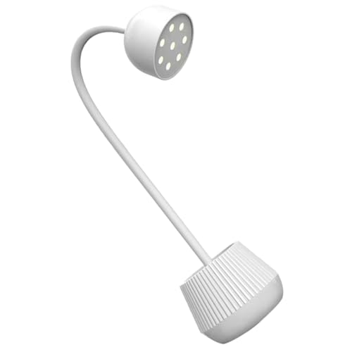 DECHOUS Lámpara de Mesa para Uñas de Gel LED Portátil Protección para Ojos y Piel, Material Abs Adecuado para Salón y Uso en Casa
