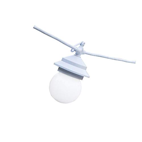Lumisky G22/10 - Guirnalda de luces (10 bombillas led 5 W E27 220 V diámetro de 15 cm) color blanco