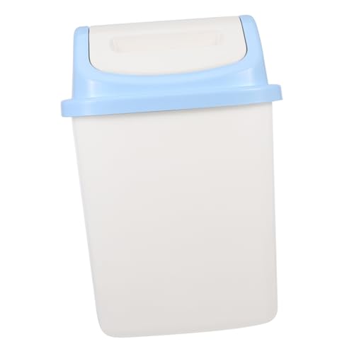 Caneca de basura para baño pequeña con tapa de polipropileno