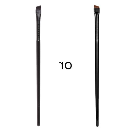 Pinceau biseauté pour eyeliner - Pinceau plat à sourcils - Pinceau fin pour eyeliner - Pinceaux de maquillage inclinés pour femmes et filles