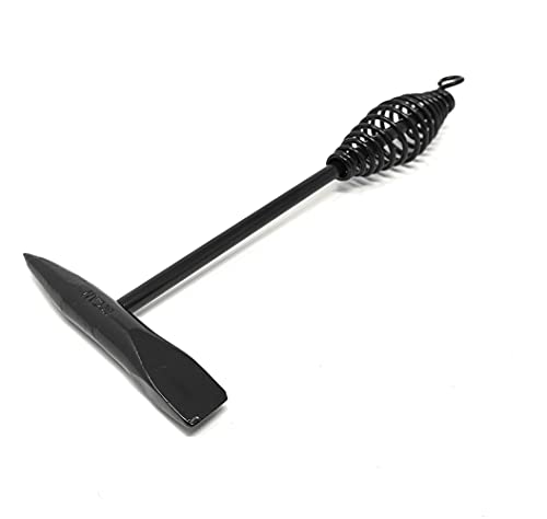 Pic à souder professionnel ELCAN 300gr pour enlever les scories de soudage comme marteau avec un côté pic ou burin, entièrement en acier massif avec traitement thermique