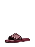 Michael Kors Women's Suki Flat Slide, Oxblood, 6