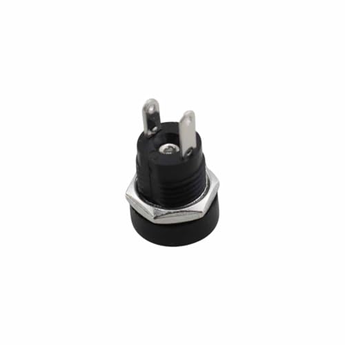 Conector CC 5.5 x 2.1 mm soldable de 2 pines que evita desconexiones 5