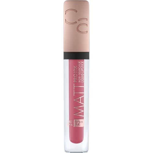 CATRICE Matt Pro Ink Non-Transfer Liquid Lipstick, flüssiger Lippenstift, Nr. 060 I Choose Passion, pink, mattierend, matt, intensiv, farbintensiv, vegan, ohne Alkohol, ohne Parabene, 5 ml