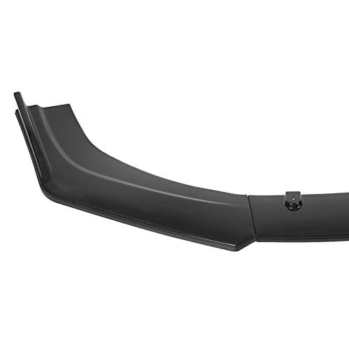 Alerón De Labios De Parachoques Delantero 3 Uds. Alerón Divisor De Labios De Parachoques Delantero De Coche Piezas De Cuerpo Universales Impermeables Anticolisión para Coche(Negro Brillante)