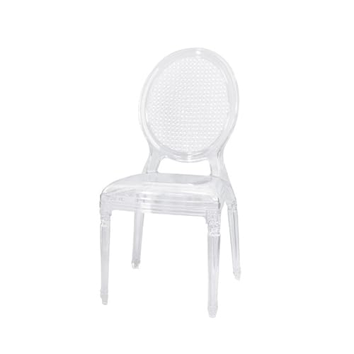 BRANDANI Silla de policarbonato transparente