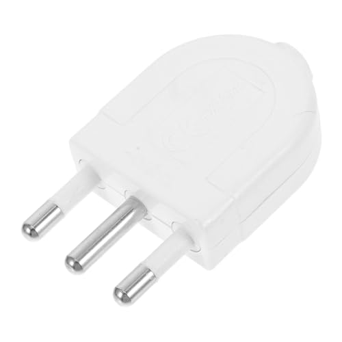 SOPOTUTU Adaptador de Enchufe Italiano Clavijas Redondas Desmontable para Hogar y Exteriores Enchufe de Repuesto Seguro y Estable Compatible con Dispositivos de Alta Potencia