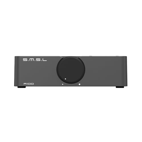 Image of S.M.S.L A100 Power Amplifier - High-Resolution 80W x 2 @ 4Ω Class D USB RCA Amplifier with Blue tooth 5.0 - 2.1 Amp HiFi Amplifier for Audiophiles