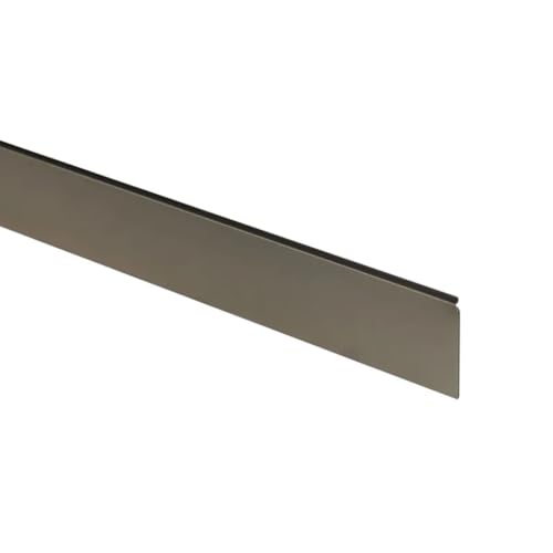 NORDLINGER PRO Profil Bordure Plan de Travail Aluminium Champagne Inox, 67 cm x 3.8 cm, Bord Droit