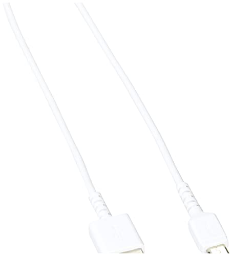 BUFFALO BSMPCMB105WH USB microB Cable, Slim, 1.6 ft (0.5 m), White image 5