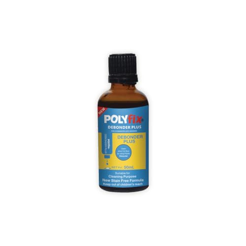 Polyfix Debonder Plus for Cleaning For Removing Dried Cyanoacrylate Adhesive from any surface or Clothes,Wooden Substances, Leather Surfaces, Metals etc, Non-Whitening. 50ml