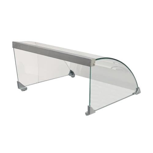 Global Solutions GS1641 Hot Dog Grill Sneeze Guard for Hot Dog Grill GS1640, Polycarbonate