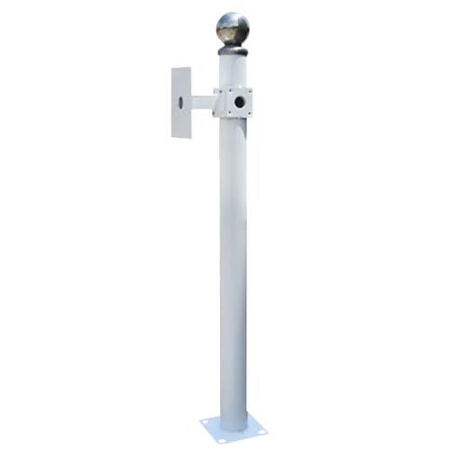 Support de fixation pour caméra de sécurité extérieure en acier galvanisé avec colonne, système d'extension et support de montage. Support de moniteur de surveillance résistant aux intempéri