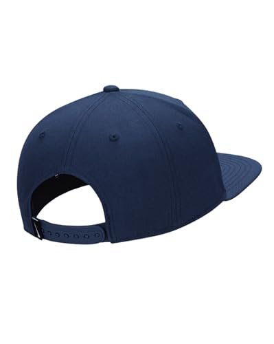 Image of Nike Dri-FIT PRO Futura Adjustable Flat Bill Snapback Hat (Navy, LG | XL)