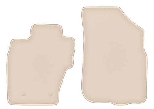 Tapis de voiture Dacia Duster I 4WD velours beige tapis auto avant