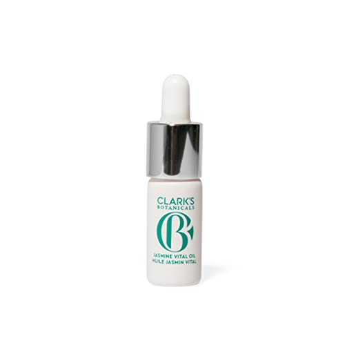 Clark's Botanicals Deluxe Mini Jasmine Vital Oil: Anti-Aging, Firming & Collagen Support Serum Face Oil, 4 ml
