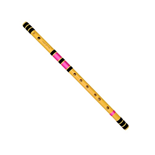 Sarfuddin Flutes D Natural Medium 17 Inches Right Handed Bamboo Flute Bansuri With Carry Bag #TOP1