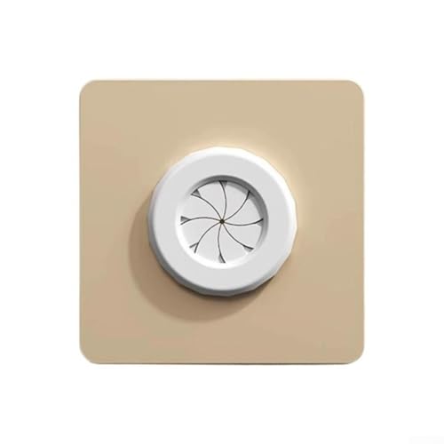 ZMdooreasy Placa de pared giratoria tipo 86 con apertura de cable de 32 mm, cubierta de enchufe de policarbonato ignífugo para protección de salida, anillo protector de goma, montaje (dorado)