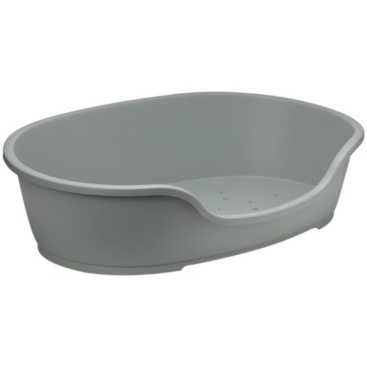 Moderna Cama de plástico para Perro, Verde Oliva, tamaño Jumbo