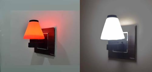 Image of GURUSOAMI Small lamp Type 2 Pin Night Lamp 0.5 Watt Plug & Play Bulb for Bedroom, Living Room, Zero Watt Light Direct Socket use for Night (RED /White, 2, Count)