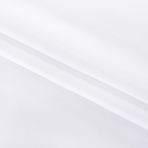 Image of White Chiffon Fabric by The Yard Continuous Sheer Arch Fabric 20 Yards | Pre-Cut Chiffon Draping Panels Airy Wedding Arch Draping Fabric 60 inch Wide for Events Backdrop Ceiling Decor DIY Craft Use