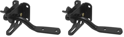 Image of National Hardware N101-121 V21 Automatic Gate Latch in Black (Pack of 2)