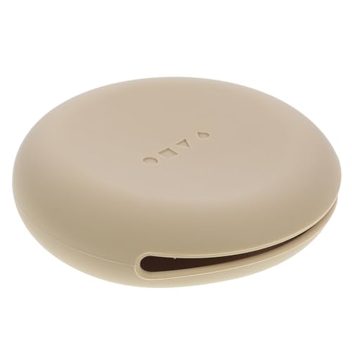 Beaupretty Makeup Puff Case Travel Silicone Powder Puff Holder Portable Makeup Sponge Container for Women Girls Coffee