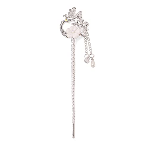 Image of Yellow Juda Bun Hair Stick & Pins - Women & Girls Hair Accessory Gift