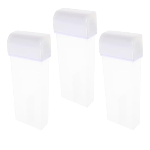 HOOWIFFY Juego de 3 Botellas de Cera Depilatoria de Abs para Uso en Casa o Viaje, Diseño Que Minimiza el Desorden y Almacenamiento para Diferentes Partes del Cuerpo