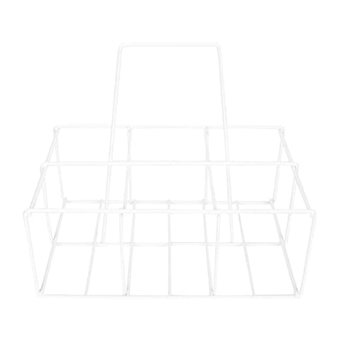 Cabilock Iron Craft Bottle Holder Rack for Beer Storage Creative Handheld Design for Easy Carrying Iron Construction for Kitchen Organization and Housewarming