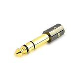 BlueRigger 1/4~3.5mmアダプター (TRS 1/4~1/8 AUXオーディオジャックコンバーター、金メッキ、アルミニウムシェル、6.35mmオス~3.5mmメス) AUXケーブルギターアンプピアノ用ステレオヘッドホンアダプター