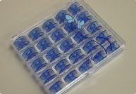 Janome Blue Bobbins with Storage Case