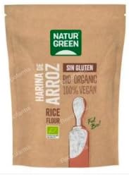 Harina de Arroz, Sin Gluten, 100% Vegana, 500 g. Pack de 2