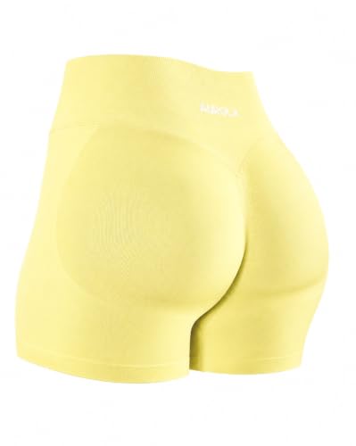 Image of AUROLA Influence Workout Shorts for Women,2.5 3.5 4.5 5.5 6.5 No Roll Up Squat Proof Scrunch Seamless Compression Gym Short