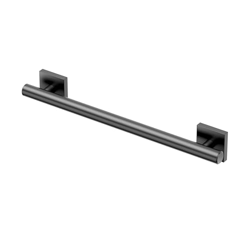 Image of Gatco 942MX Elevate 18 inch L Grab Bar, Matte Black /ADA Compliant Stainless Steel Safety Grab Bar for Bathroom