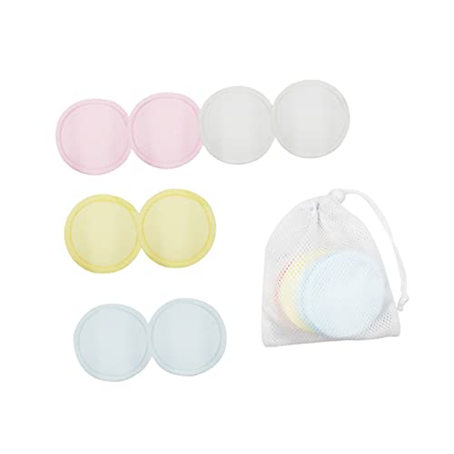 Didiseaon 8pcs Reusable Face Pads Pure Cotton Makeup Remover Wipes Set for Face Gentle Cleansing Rounds with Mesh Bag