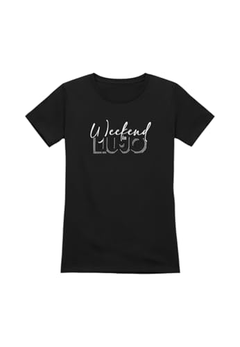 Liu Jo Camiseta para mujer, Negro/Weekend Es26lj10 Ta6252 Js923 P9291, XL
