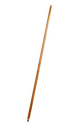 Rubbermaid Commercial Products Broom Handle with Threaded Tip, 60-Inch Lacquered Wood handle for Floor Cleaning/Sweeping in Home/Office
