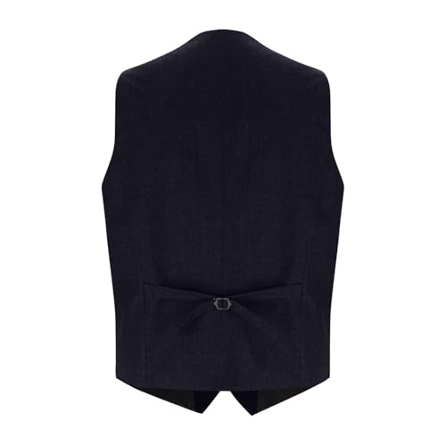 Mens Work Vest Business Casual Wedding Formal Groomsmen Vintage Formal Vests Prom Jacquard Tweed Vest With Pockets2