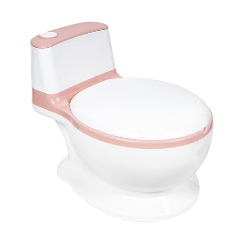 Image of WISHKEY Plastic Comfortable Baby Western Style Toilet Training Pink Potty Seat For Kids With Upper Closing Lid and Removable Bowl (Pack Of 1 Pink)