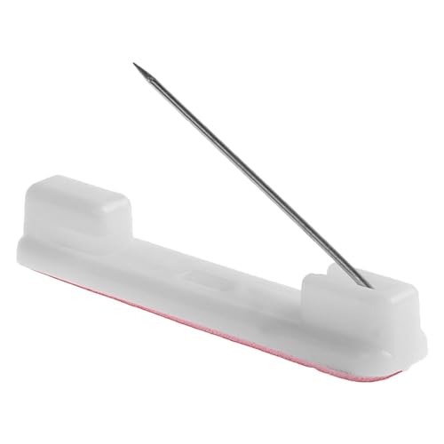 Image of 100 Pieces Self-Adhesive Bar Office Safety Pins for ID Badge Crafting (White) Name Badges with Pins for School Work Name Badge Holder for Clothes Clear Acrylic Sign Display Holder DIY Blank Id Holders