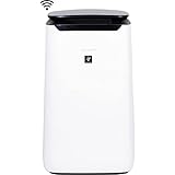 Sharp FXJ80UW IoT Wi-Fi Enabled Plasmacluster Ion Purifier Air App & True HEPA for Large Rooms, 502 Square Feet, White
