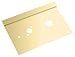 C.R. LAURENCE LG610RPB CRL Polished Brass 6" x 10" Right Hand Center Lock Latch Guard