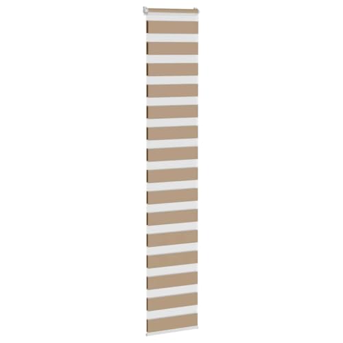 Store zébré marron sable 45,9 cm en polyester à enroulement - 4