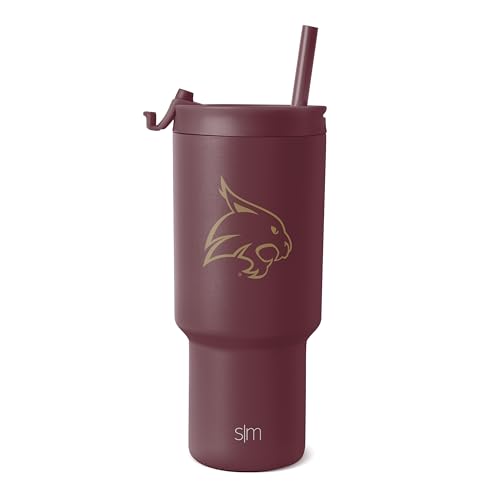 Image of Simple Modern Texas State Bobcats Tumbler with Straw | 30oz | Collegiate