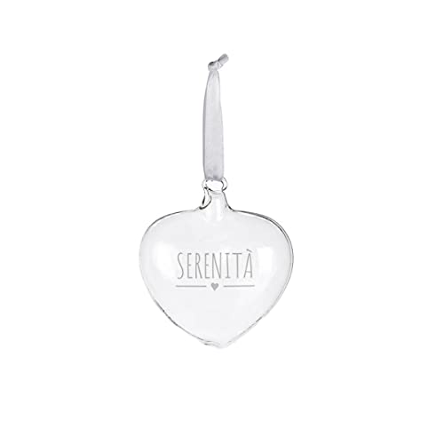 NUVOLE DI STOFFA Adorno navideño corazón vidrio borosilicato SERENITY 8x4x8 Cover